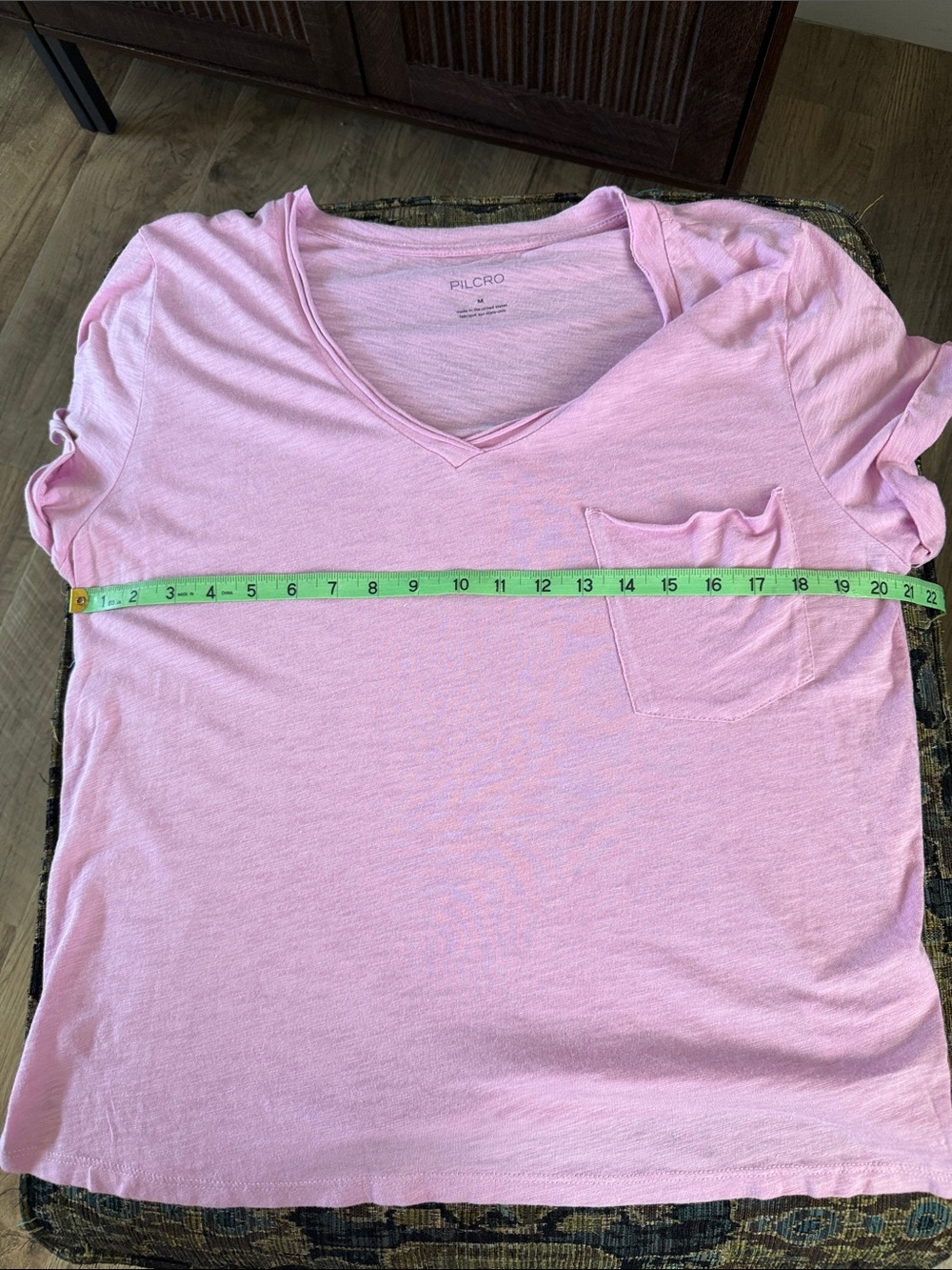 Pilcro Anthropologie Lilac Pink Pocket Tee NWT Medium Cotton Modal - Picture 6 of 7